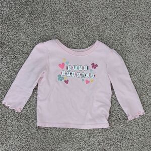 Garanimals Pink Long-Sleeve Girls Top Size 6-9 Months